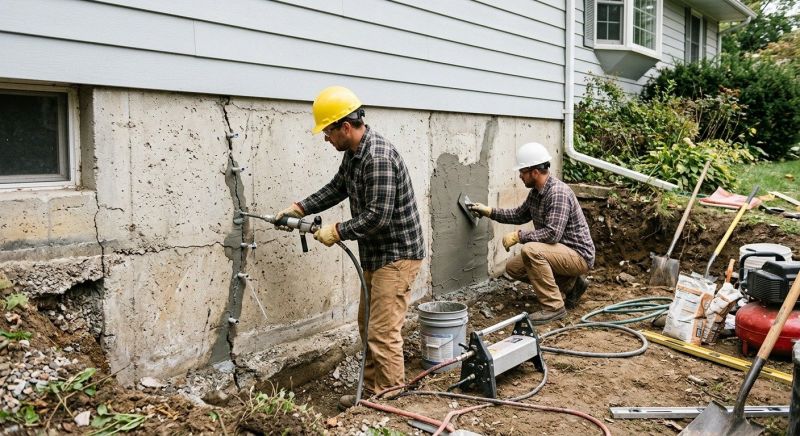 Basement Foundation Repair in Alexandria, MN
