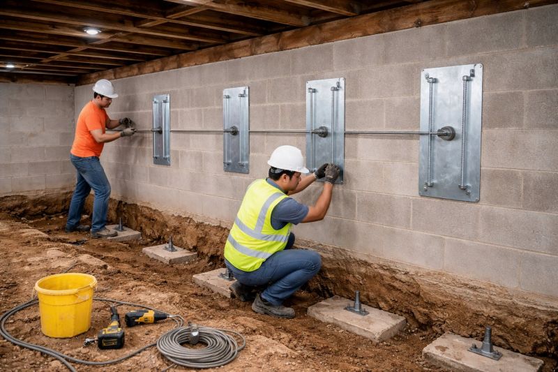Basement Stabilization in Alexandria, MN