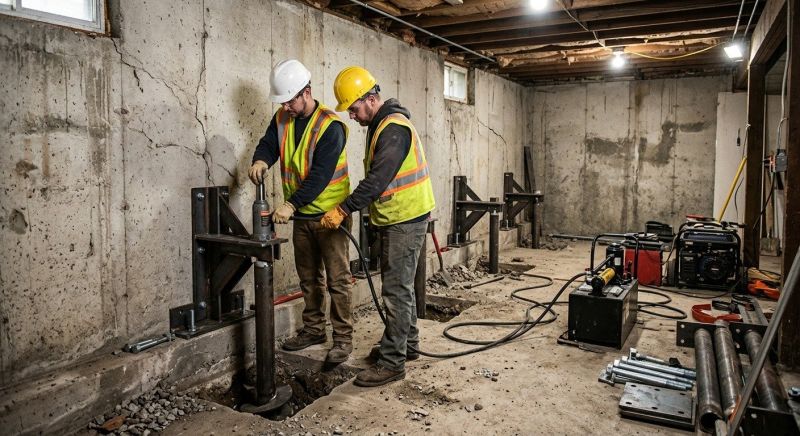 Basement Stabilization in Alexandria, MN