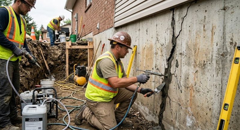 Cracked Foundation Repair in Alexandria, MN
