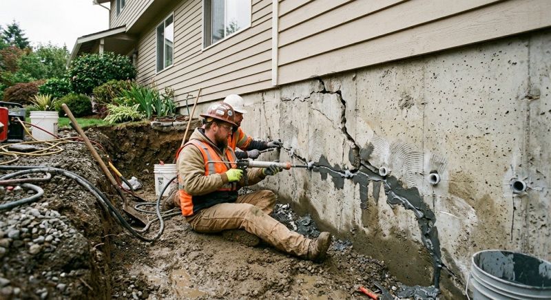 Cracked Foundation Repair in Alexandria, MN