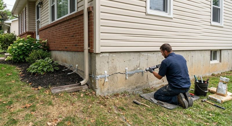 Cracked Foundation Repair in Long Prairie, MN