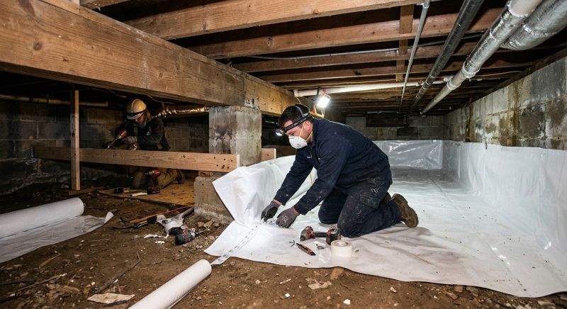 Crawl Space Leveling in Alexandria, MN
