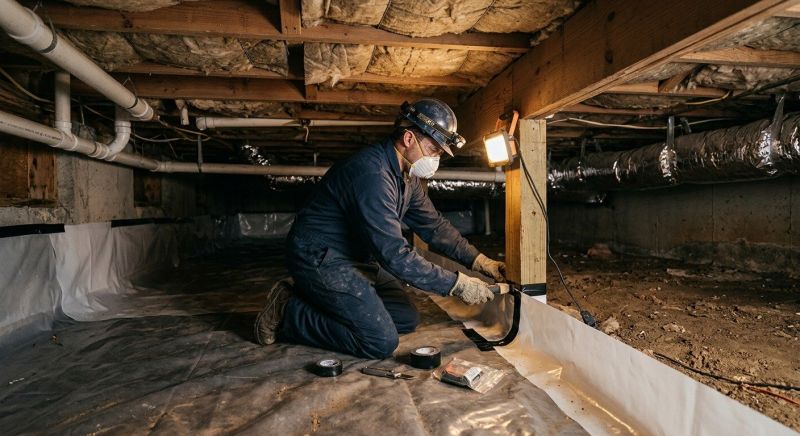 Crawl Space Leveling in Alexandria, MN