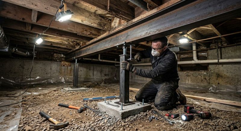 Crawlspace Structural Repair in Alexandria, MN