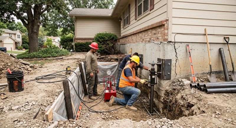 Deep Foundation Repair in Alexandria, MN