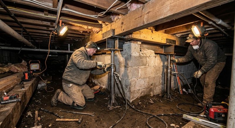 Deep Foundation Repair in Alexandria, MN