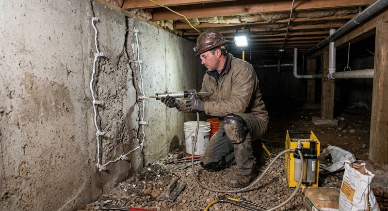 Deep Foundation Repair in Alexandria, MN