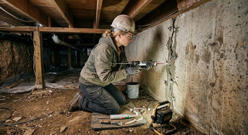 Deep Foundation Repair in Alexandria, MN