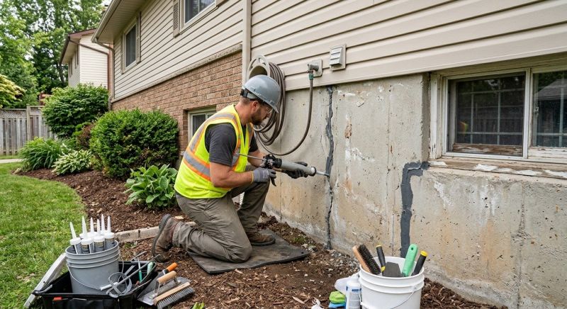 Foundation Crack Sealing in Alexandria, MN