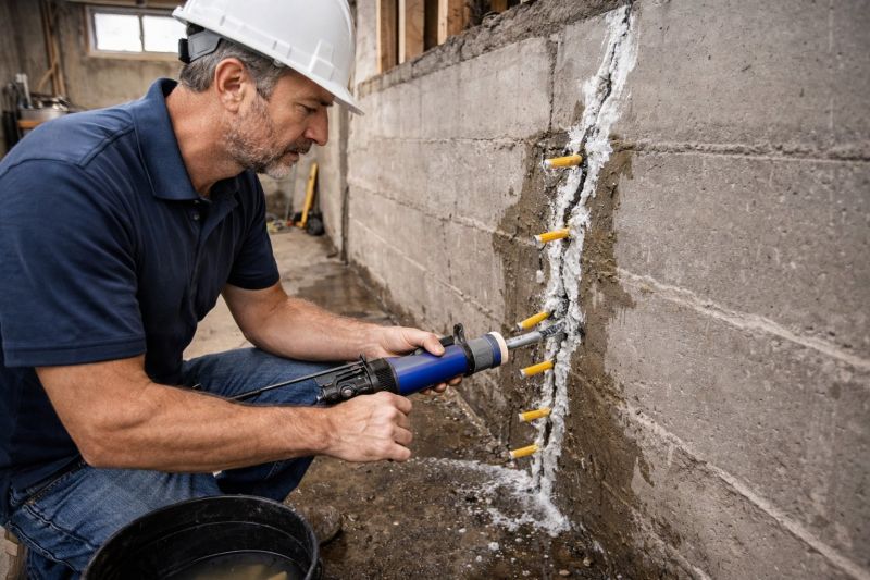 Foundation Crack Sealing in Alexandria, MN