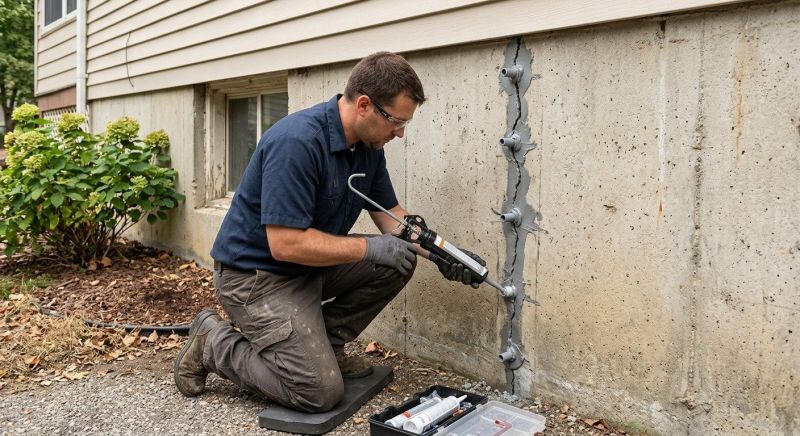 Foundation Crack Sealing in Alexandria, MN