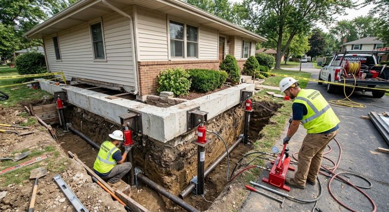 Foundation Jacking in Long Prairie, MN