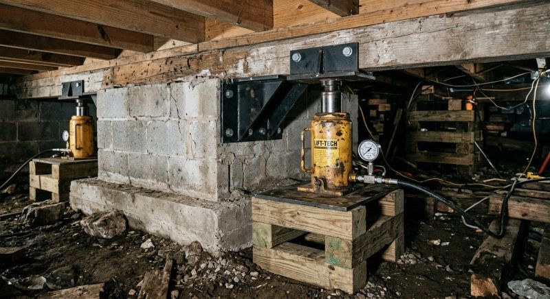 Foundation Jacking in Long Prairie, MN