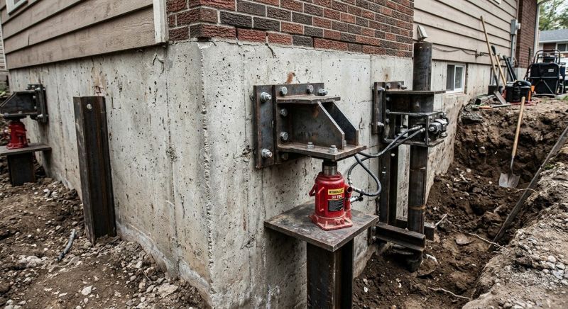 Foundation Pier Leveling in Alexandria, MN