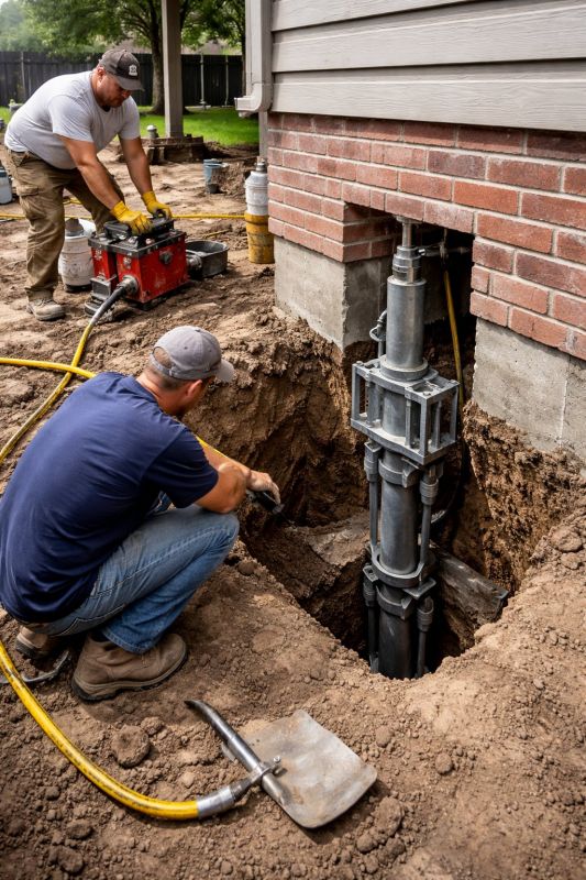 Foundation Pier Repair in Alexandria, MN