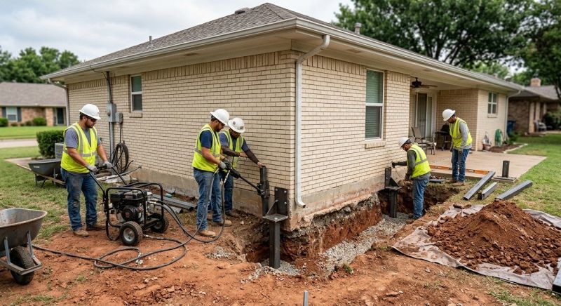 Foundation Stabilizing in Long Prairie, MN