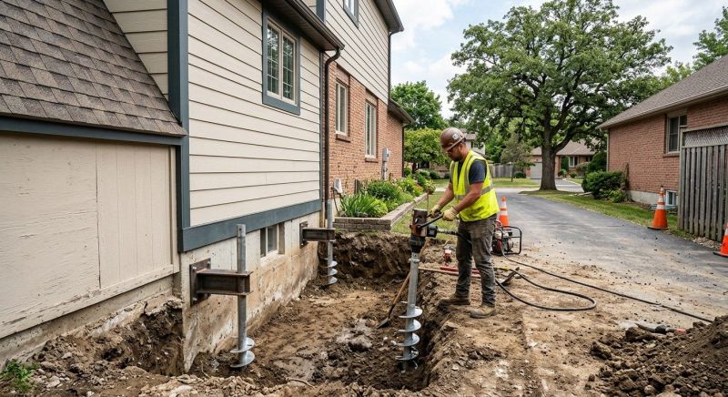 Helical Piers Installation in Alexandria, MN
