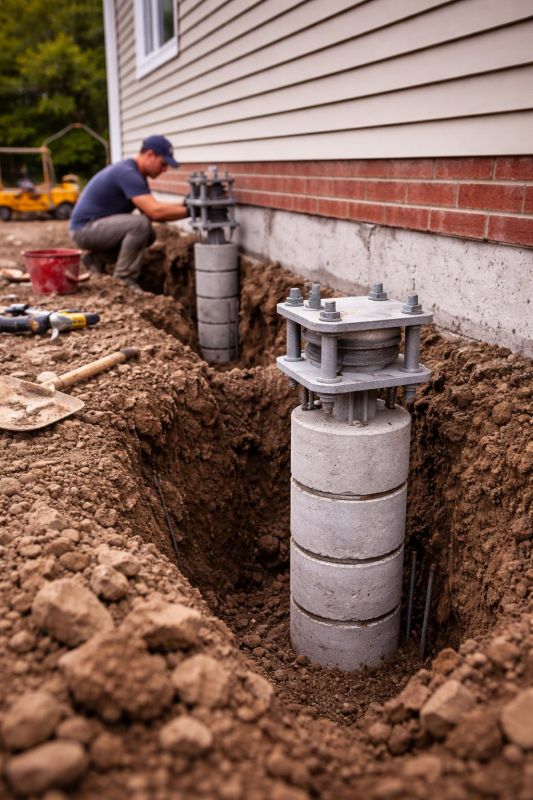 Helical Piers Installation in Alexandria, MN
