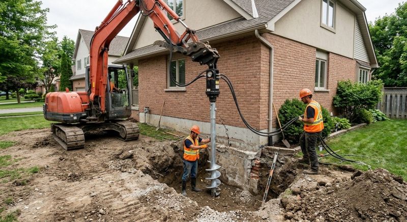 Helical Pile Installation in Alexandria, MN