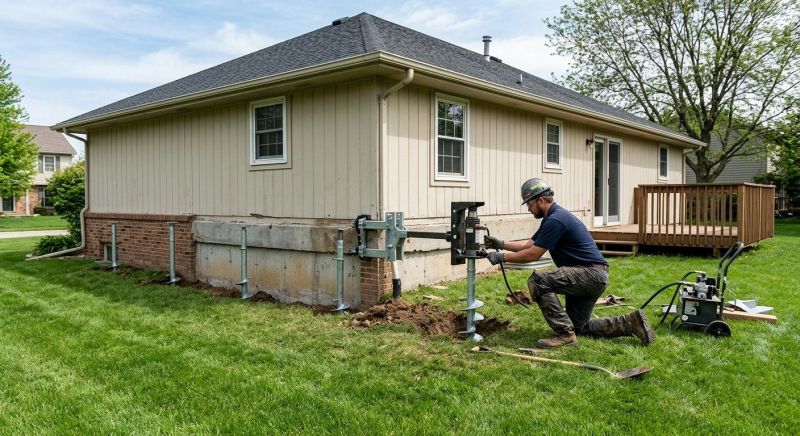 Settling Foundation Service in Alexandria, MN