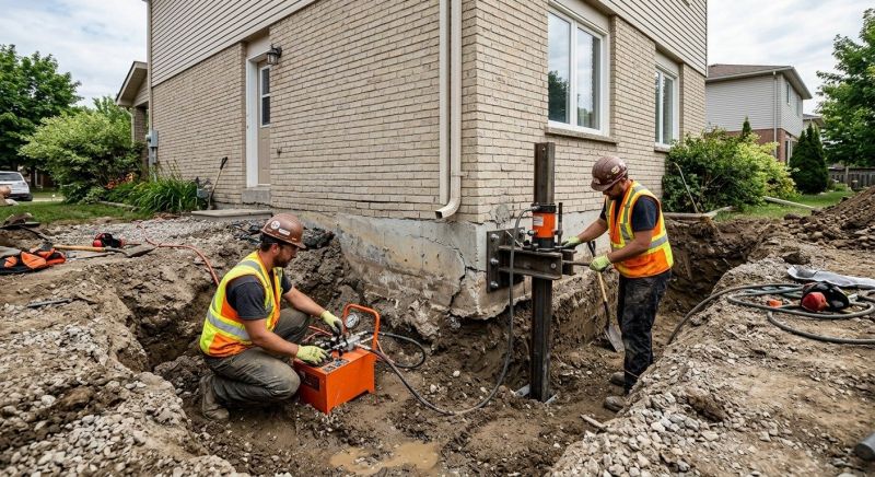 Sinking Foundation Lifting in Alexandria, MN