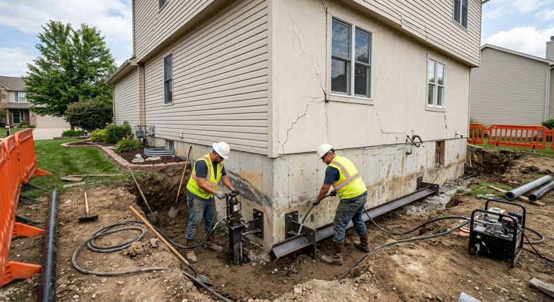 Sinking Foundation Repair in Long Prairie, MN